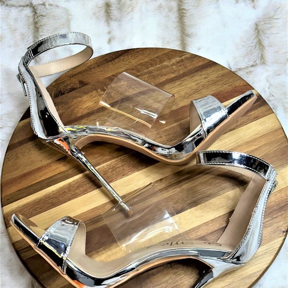 * So Me Sexy Silver Strap 5" Slim Stiletto Heel - Picture 10 of 10